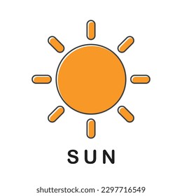 Sun Icon illustration vector design