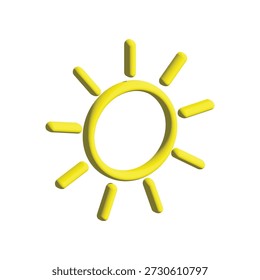 Sun icon illustration vector design template