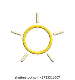 Sun icon illustration vector design template
