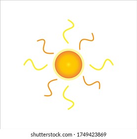 sun icon. illustration for web and mobile design.