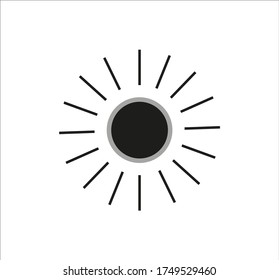 sun icon. illustration for web and mobile design.
