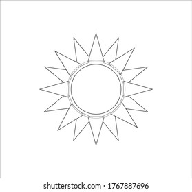 sun icon. illustration for web and mobile design.