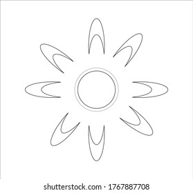 sun icon. illustration for web and mobile design.