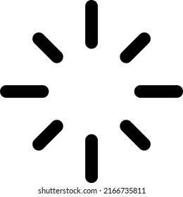 The sun Icon Illustrator Vecotr