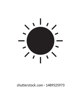 Sun Icon, Ilustration - vector.Eps10.