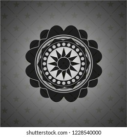 sun icon inside black badge