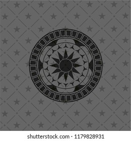 sun icon inside dark badge