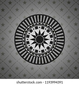 sun icon inside dark badge or emblem