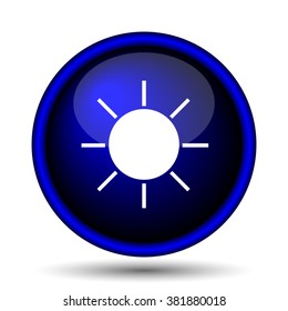 Sun icon. Internet button on white background. EPS10 vector
