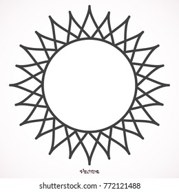 Sun Icon Isolated Background
