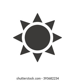   Sun  icon,  isolated. Flat  design.