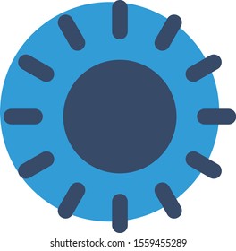 Sun icon isolated on background
