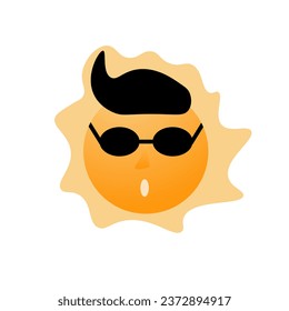 Sun . Sun icon . Isolated on white background .Trendy vector summer symbol for website design. web button. mobile app . painted suns . Vector solar symbols set . Sun symbol illustration. eps10