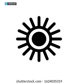 sun icon isolated sign symbol vector illustration - high quality black style vector icons
