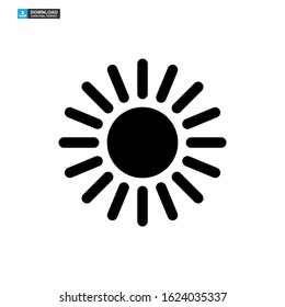 sun icon isolated sign symbol vector illustration - high quality black style vector icons
