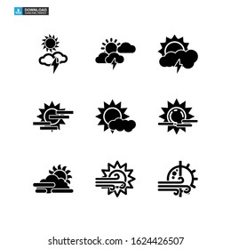 sun icon isolated sign symbol vector illustration - Collection of high quality black style vector icons
