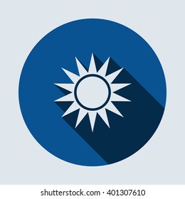 sun Icon  isolated vector flat design