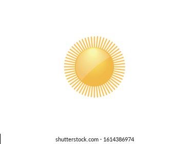 Sun icon. isolated vector illustration. icon for panels, websites, interfaces, mobile apps