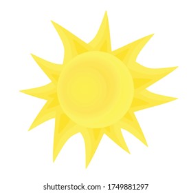 Sun icon isolated. vector illustration