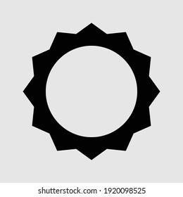 sun icon isolated vector illustration