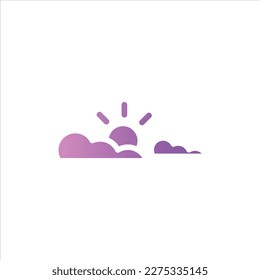 Sonnensymbol mit isoliertem Vektorgrafik und transparentem Hintergrund.
