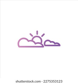 Sonnensymbol mit isoliertem Vektorgrafik und transparentem Hintergrund.