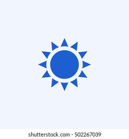 sun icon, isolated, white background