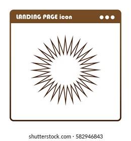 sun, icon for the landing page