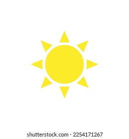 Icono de Sol y caracter de logotipo