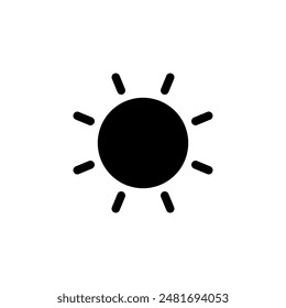 Logo-Design für Sun-Symbole. Helligkeitszeichen und -symbol