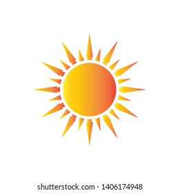 sun icon logo design illustration vector template