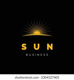 Plantilla de diseño de logotipo de icono Sun