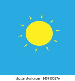 sun icon. logo element illustration. sun sybol design. colored collection. sun concept. can be used in mobile and web.