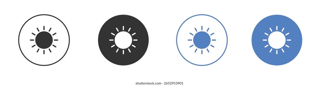 Diseños gráficos de logotipo de icono de Sun
