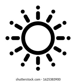 sun icon or logo isolated sign symbol vector illustration - high quality black style vector icons
