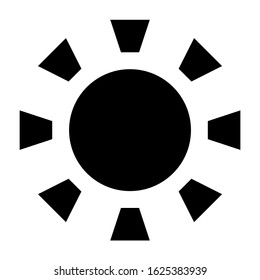sun icon or logo isolated sign symbol vector illustration - high quality black style vector icons
