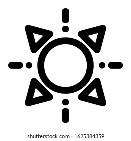 sun icon or logo isolated sign symbol vector illustration - high quality black style vector icons
