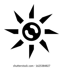 sun icon or logo isolated sign symbol vector illustration - high quality black style vector icons
