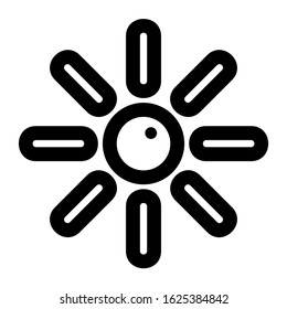 sun icon or logo isolated sign symbol vector illustration - high quality black style vector icons
