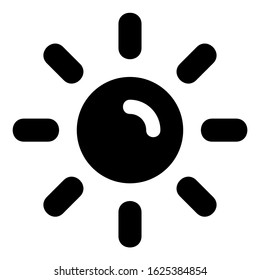 sun icon or logo isolated sign symbol vector illustration - high quality black style vector icons
