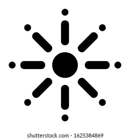 sun icon or logo isolated sign symbol vector illustration - high quality black style vector icons

