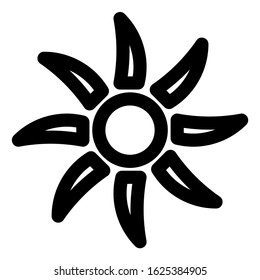 sun icon or logo isolated sign symbol vector illustration - high quality black style vector icons
