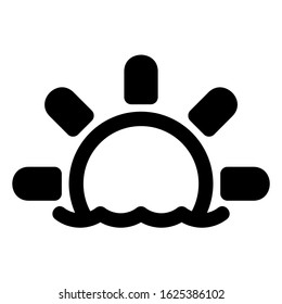 sun icon or logo isolated sign symbol vector illustration - high quality black style vector icons
