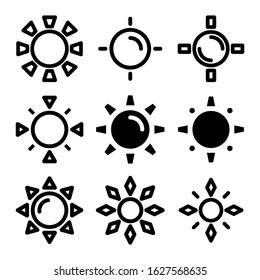 sun icon or logo isolated sign symbol vector illustration - Collection of high quality black style vector icons
