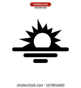 sun icon or logo isolated sign symbol vector illustration - high quality black style vector icons
