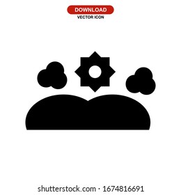 sun icon or logo isolated sign symbol vector illustration - high quality black style vector icons
