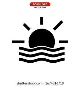 sun icon or logo isolated sign symbol vector illustration - high quality black style vector icons
