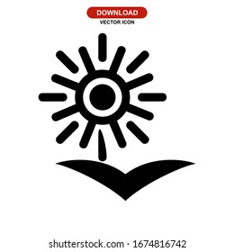 sun icon or logo isolated sign symbol vector illustration - high quality black style vector icons

