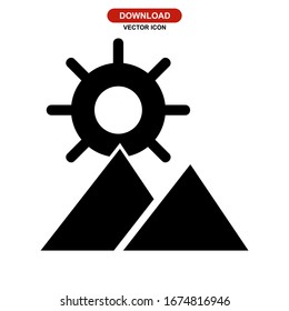 sun icon or logo isolated sign symbol vector illustration - high quality black style vector icons
