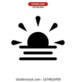 sun icon or logo isolated sign symbol vector illustration - high quality black style vector icons
